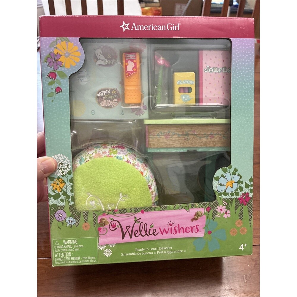 American Girl Wellie Wishers Ready To Learn Desk Set Complete 2021 NEW